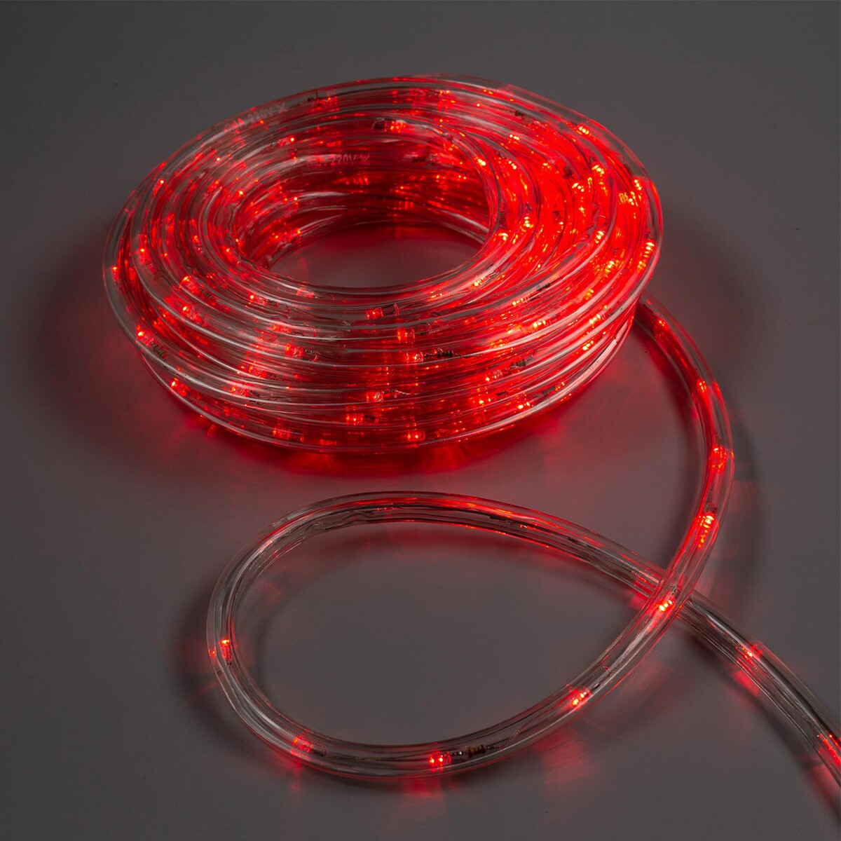 Световой шнур luazon lighting 10 мм, ip65, 10 м, 24 led/м, 220 в, 8 режимов, свечение красное luazon lighting led шнур круглый 8 режимов 5 м