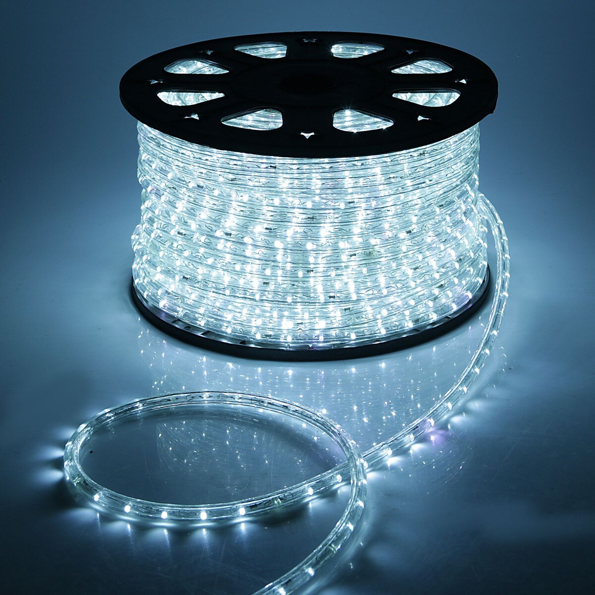 Световой шнур luazon lighting 13 мм, ip65, 100 м, 36 led/м, 220 в, 2w, мерцание, свечение белое Luazon Lighting