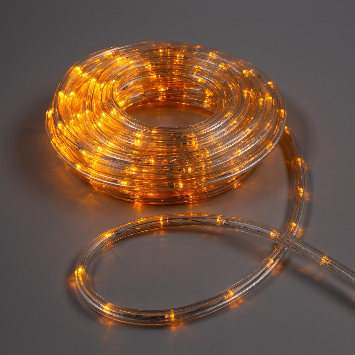Световой шнур luazon lighting 10 мм, ip65, 10 м, 24 led/м, 220 в, 8 режимов, свечение желтое