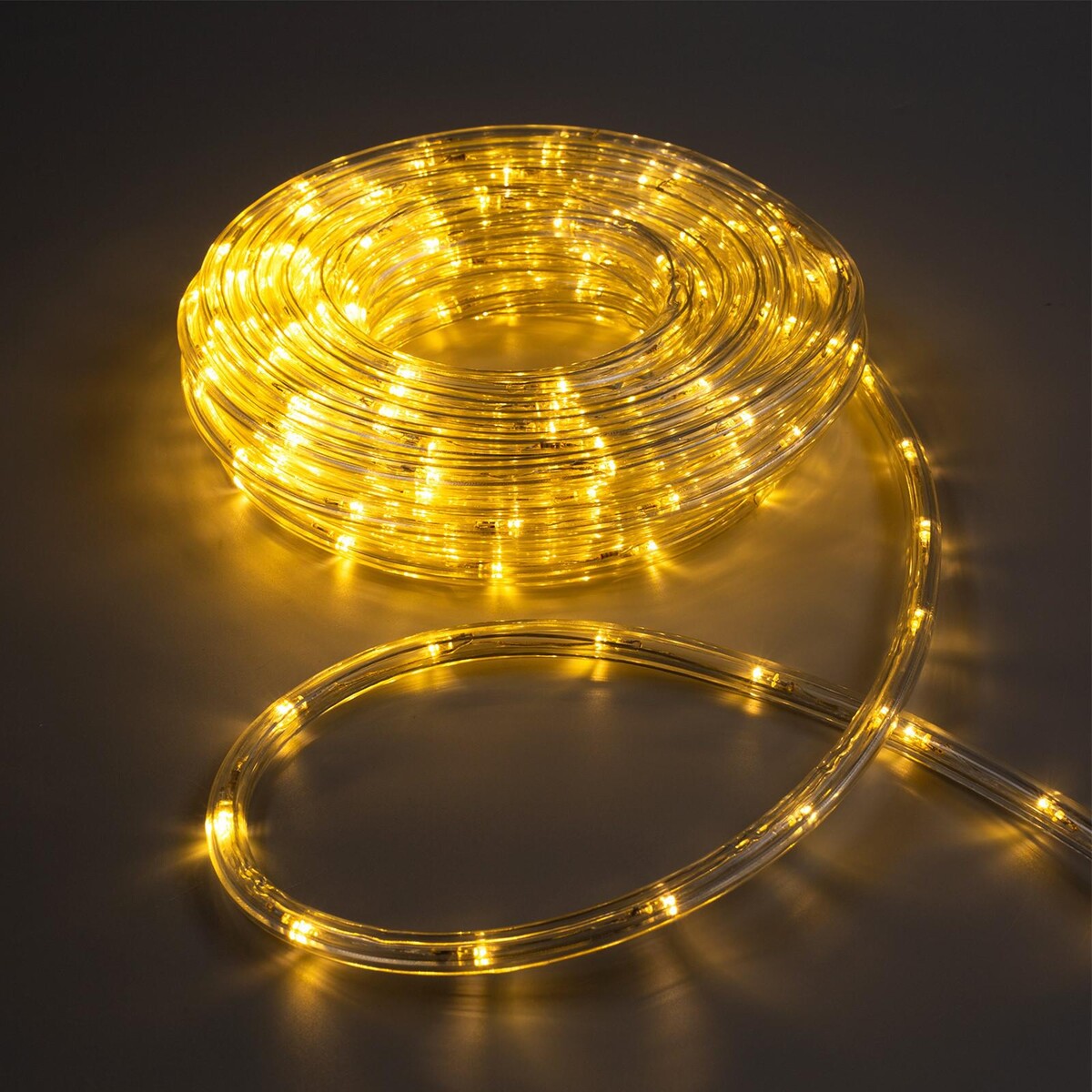 Световой шнур luazon lighting 10 мм, ip65, 10 м, 24 led/м, 220 в, 8 режимов, свечение теплое белое