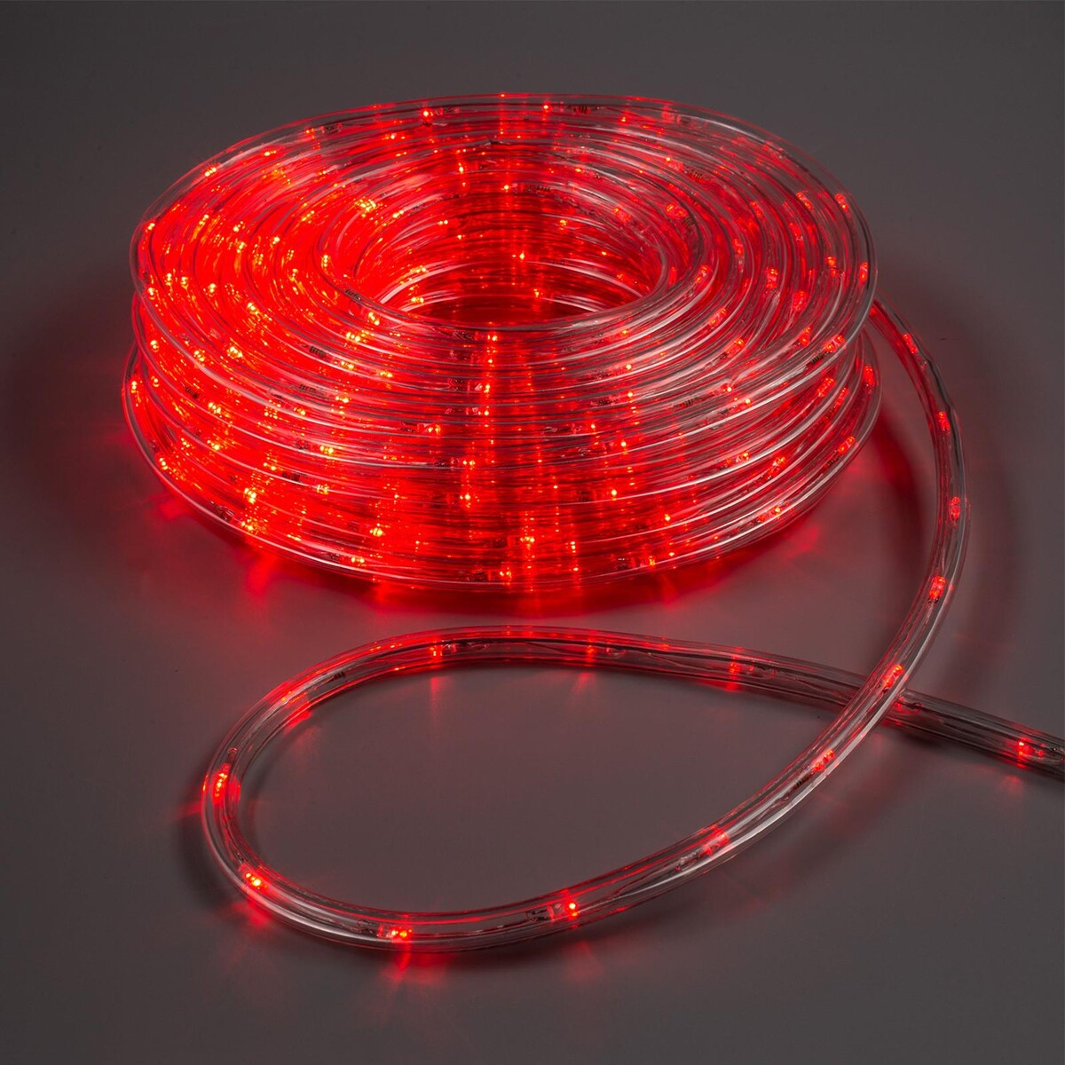 Световой шнур luazon lighting 10 мм, ip65, 20 м, 24 led/м, 220 в, 8 режимов, свечение красное luazon lighting led шнур круглый 8 режимов 5 м