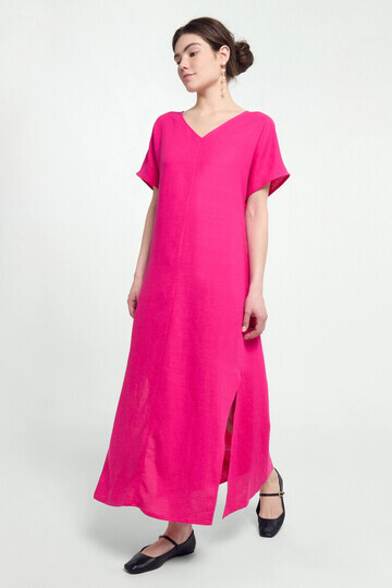 Платье женское домашнее в розовом цвете 