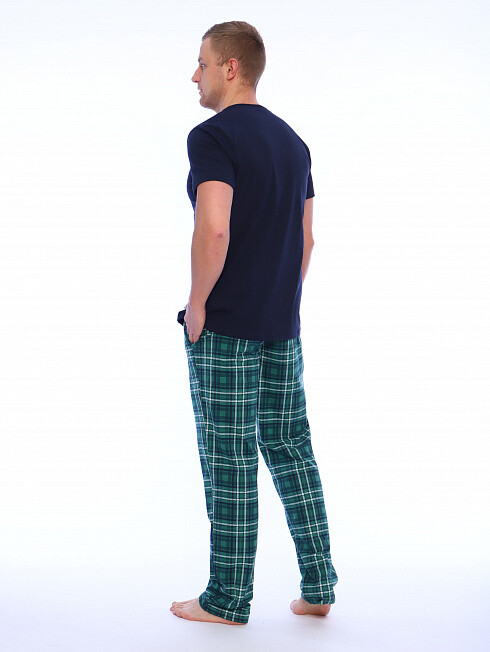 Комплект с брюками "клетка"15-057 TRIKOTEL, размер 48, цвет зеленый 010804257 - фото 5
