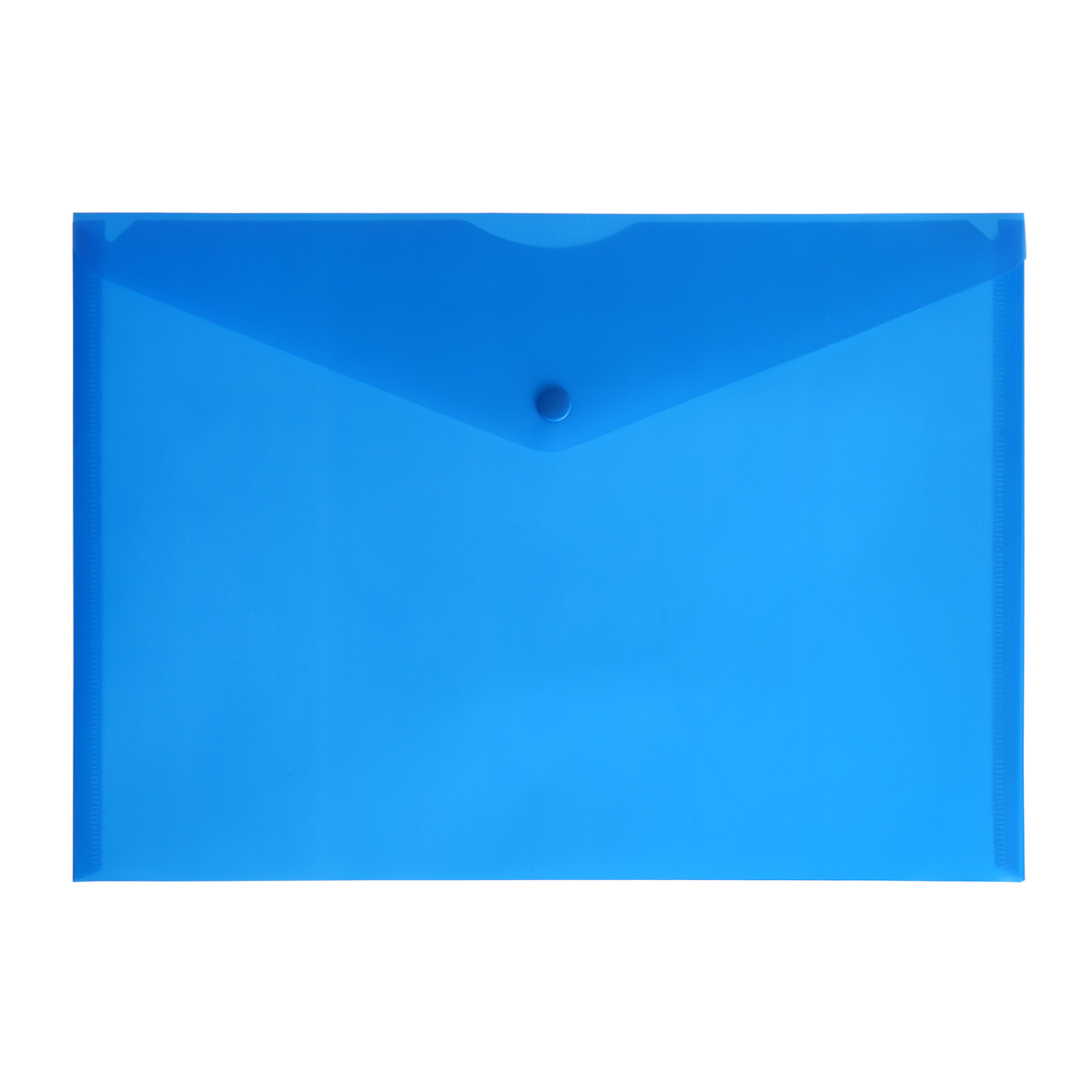 Набор папок-конвертов на кнопке а4, 150 мкм, calligrata, 10 штук, прозрачные, синие папка конверт a4 на кнопке glossy neon полупрозр пластик оранжевый erich krause