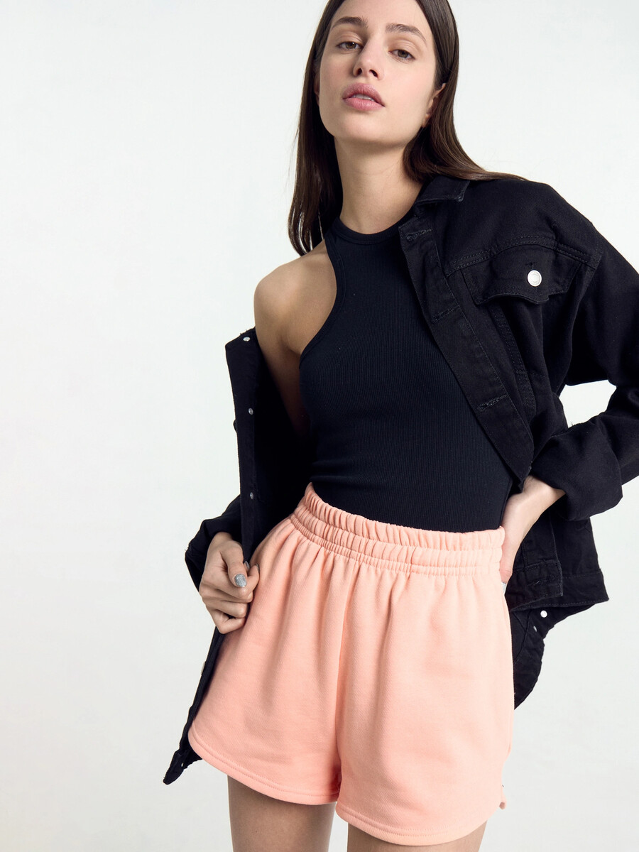 

Шорты женские в оранжевом цвете, Оранжевый;бегония