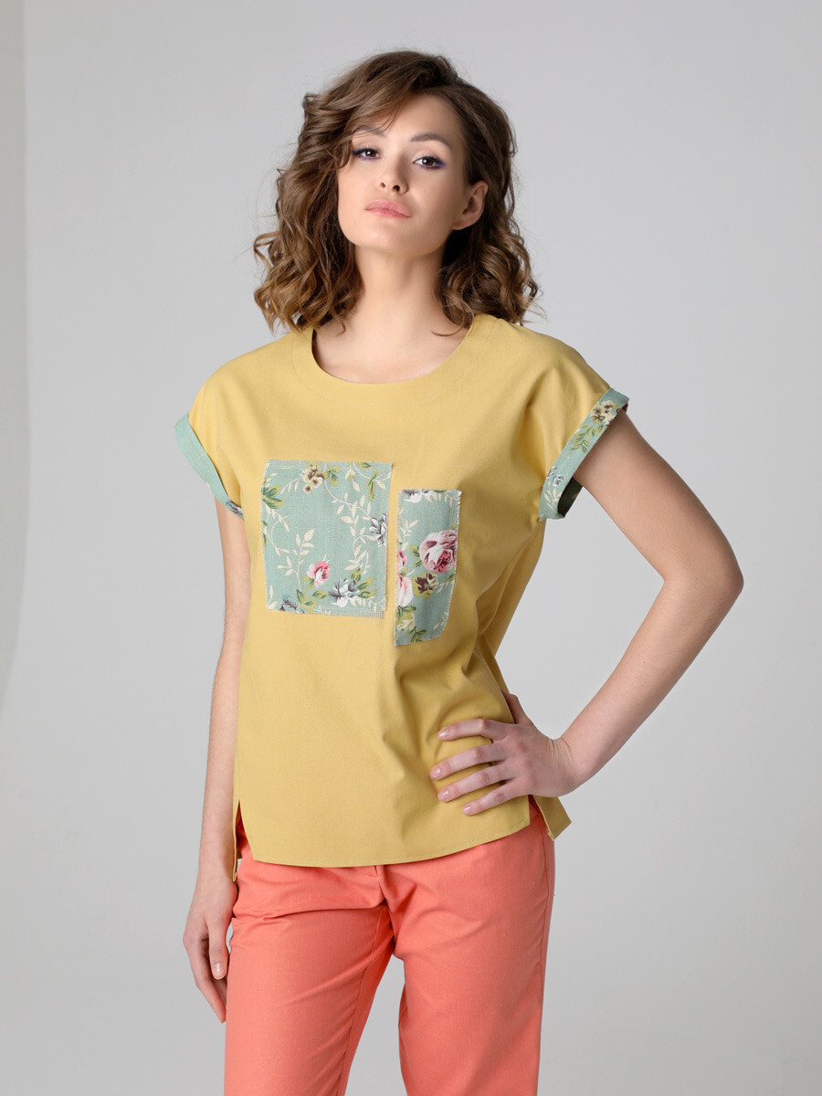 Блузка DizzyWay, размер 44, цвет желтый 010906620 - фото 1