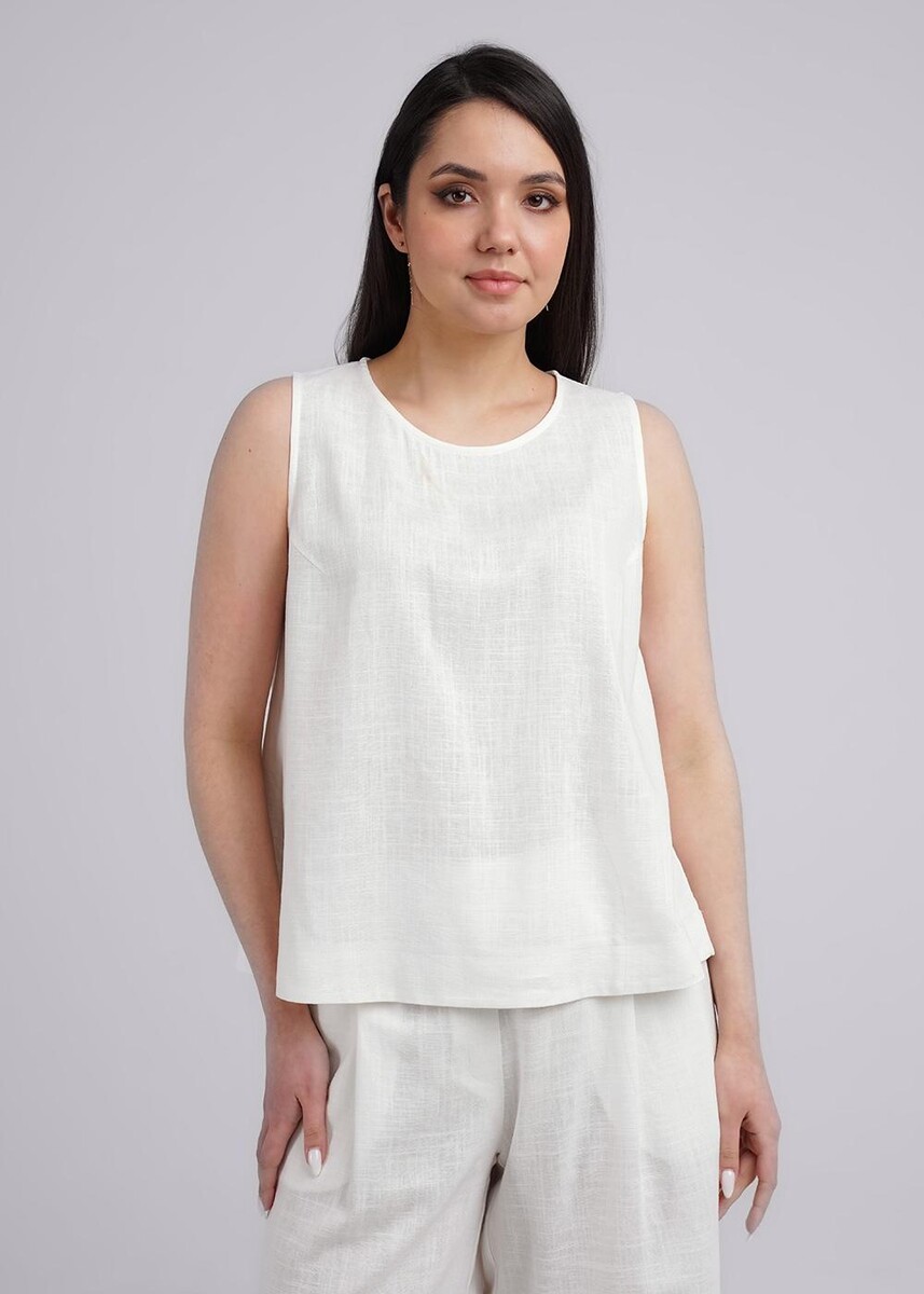 Блузка рубашка CLEVER, размер 42, цвет белый 010918033 - фото 1