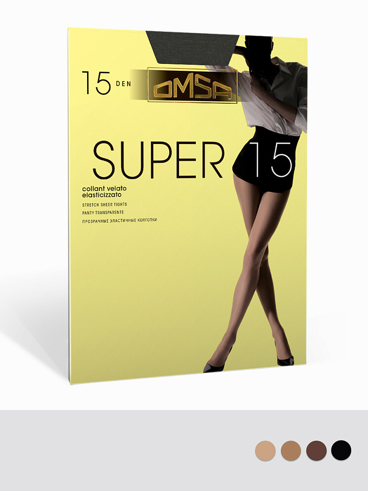 

Колготки Oms Super 15, Черный;nero