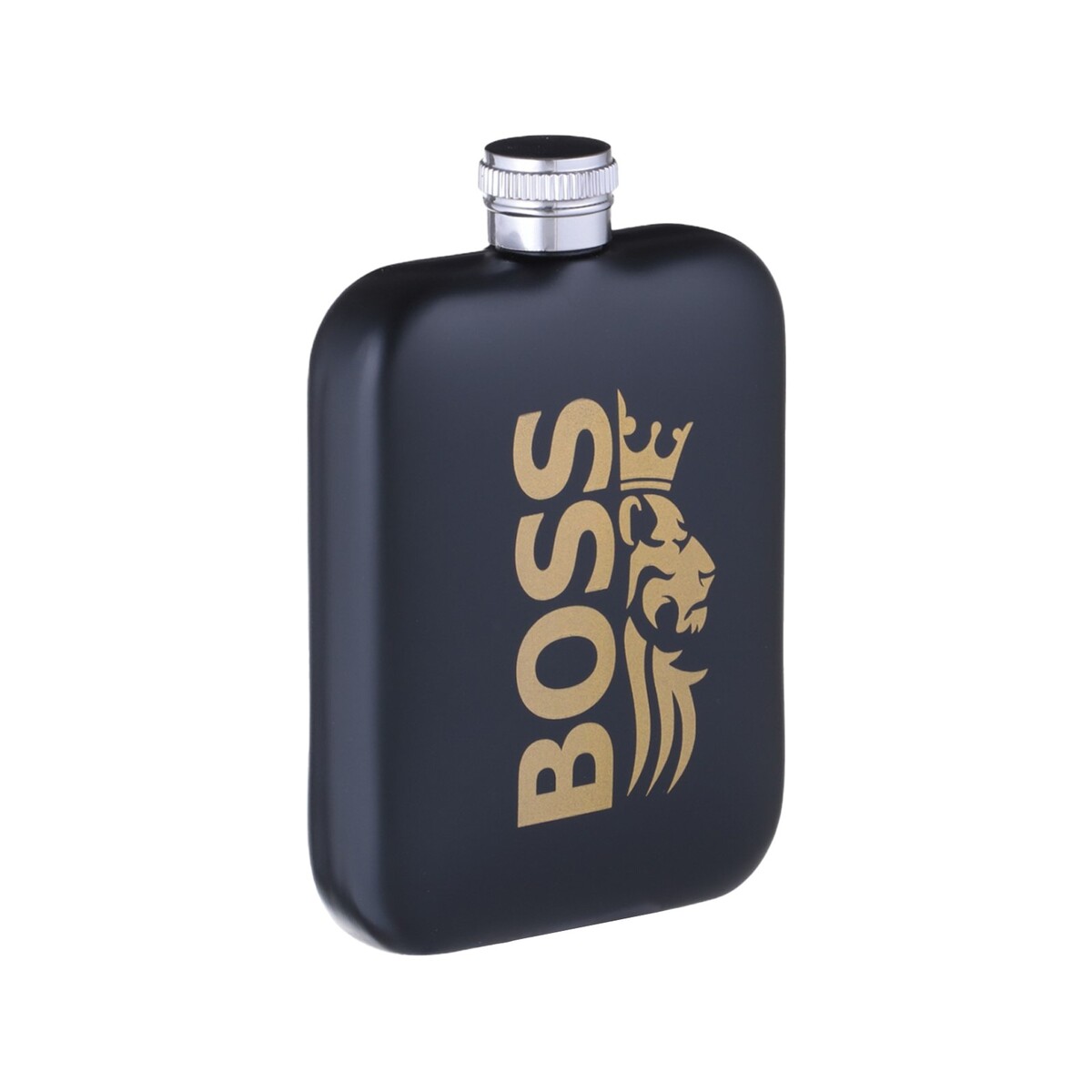

Фляжка boss, нержавеющая сталь, 180 мл, 6 oz, Черный