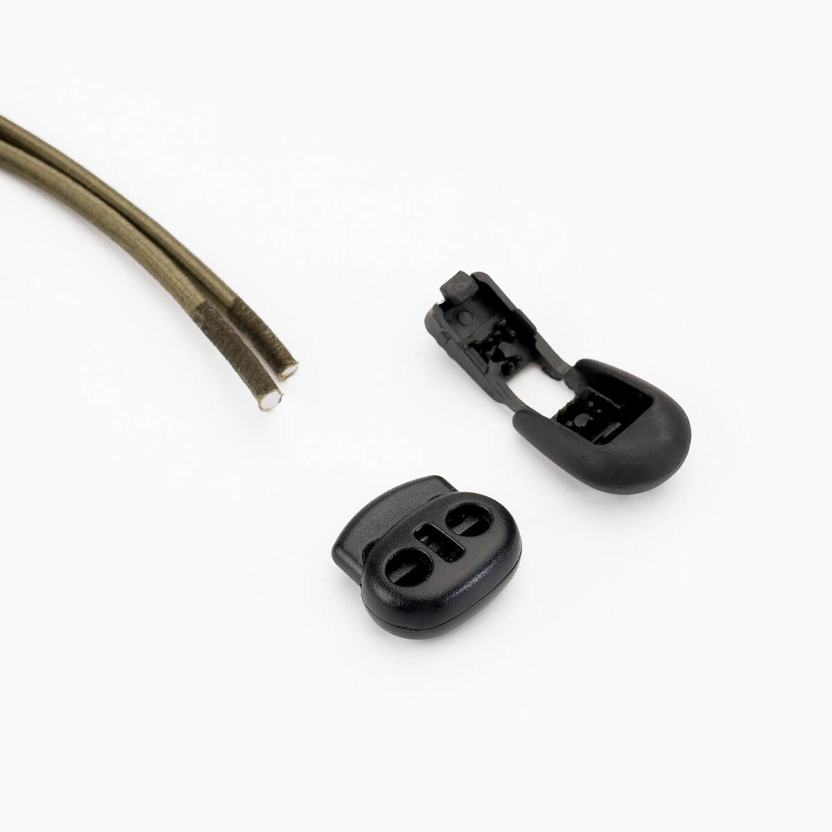 Шнурки быстрозатягивающие, d - 3 мм, черные, 100 см No brand 011008957 - фото 4