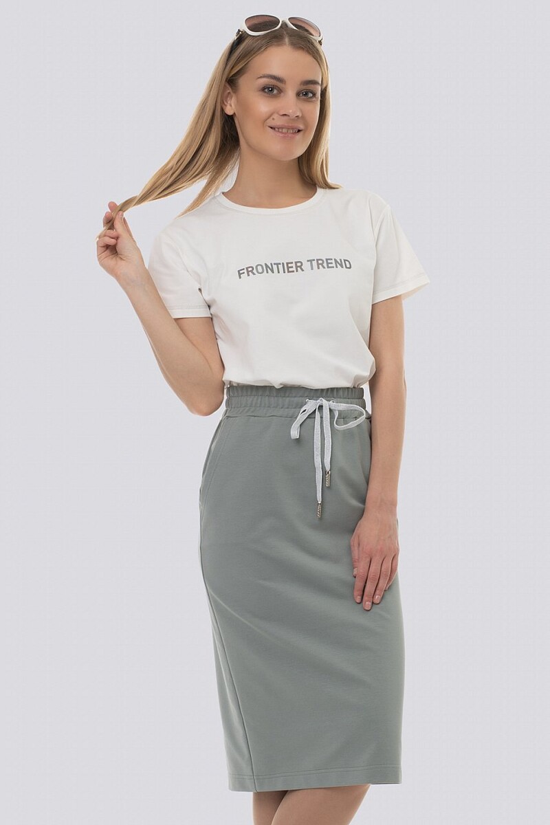 Комплект (футболка+юбка) Gipnoz, размер 50, цвет белый
