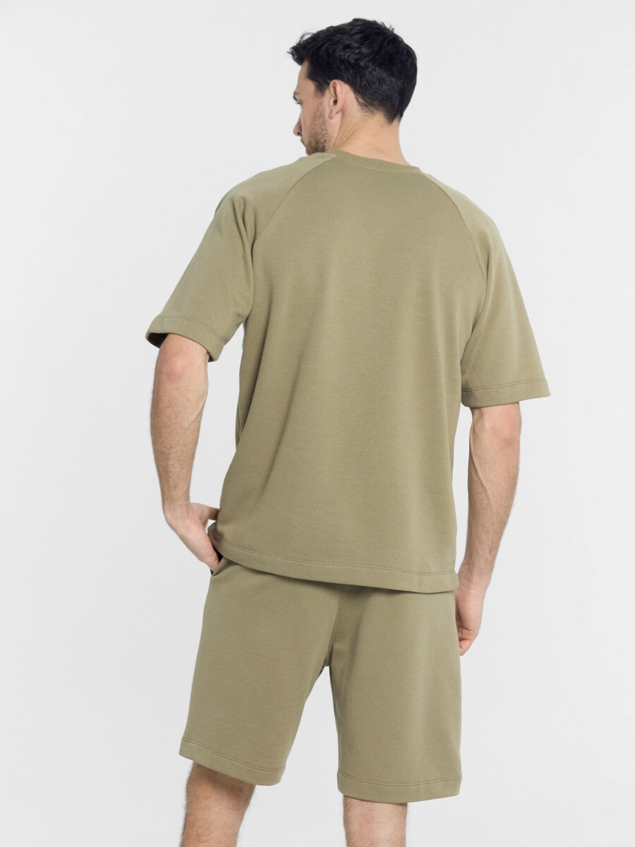 Комплект мужской (футболка, шорты) Mark Formelle, размер 46, цвет хаки 011023882 - фото 5