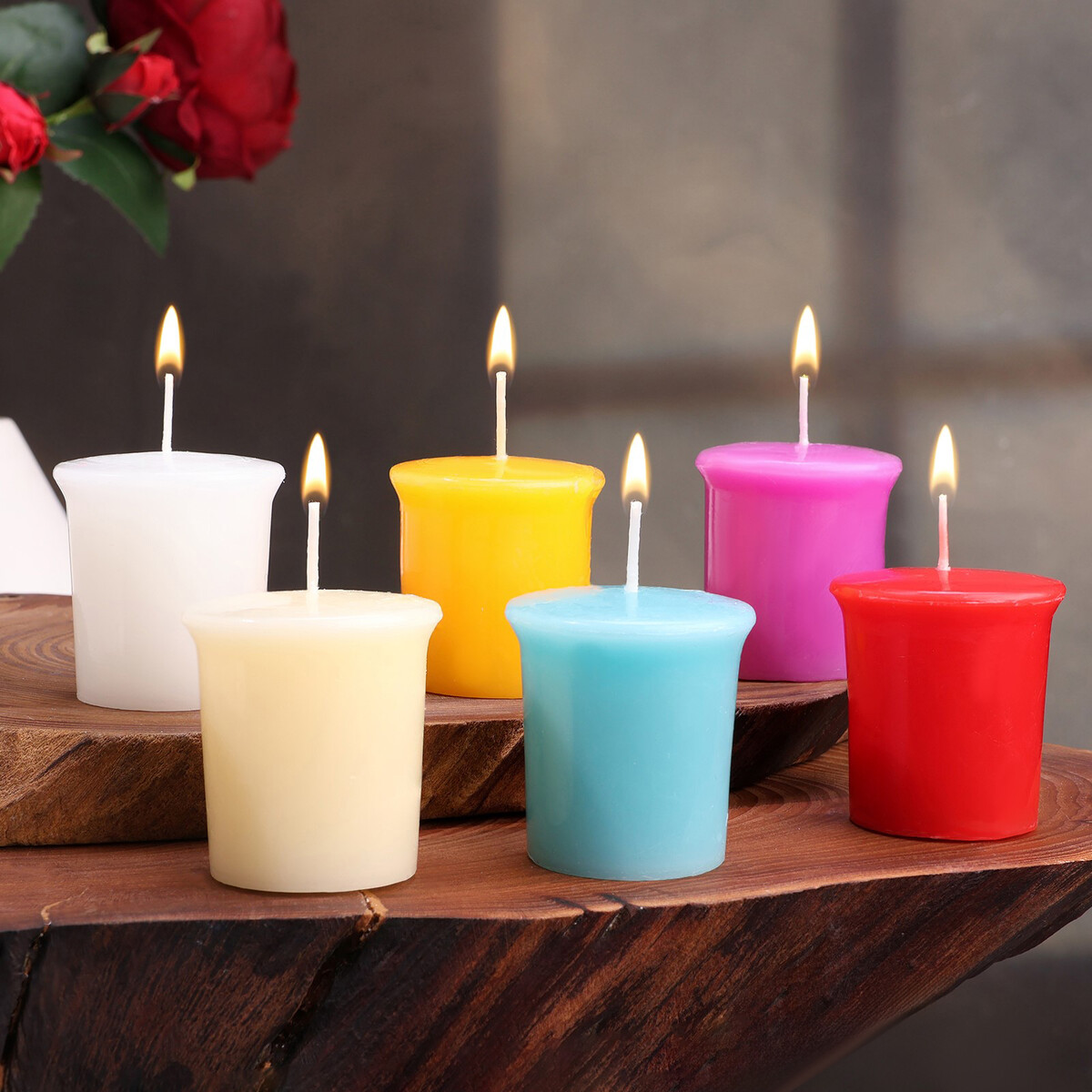 Набор свечей ароматических вощина для изготовления свечей голубой 1 кг 39х26 см