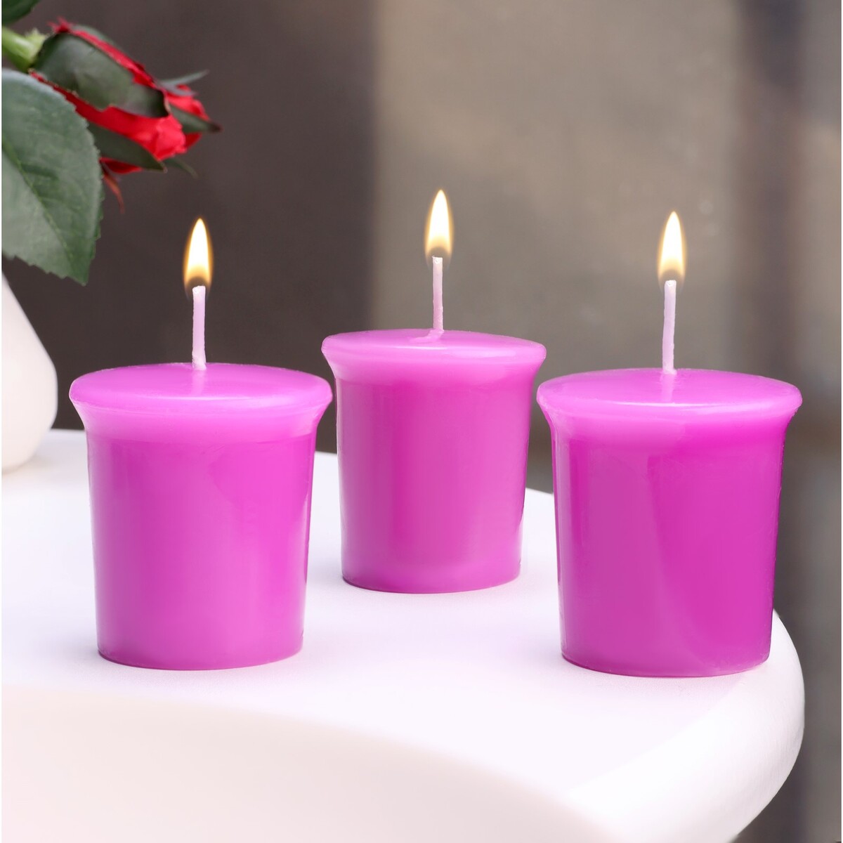 Набор свечей ароматических краситель на основе соевого воска для свечей 5 г фиолетовый