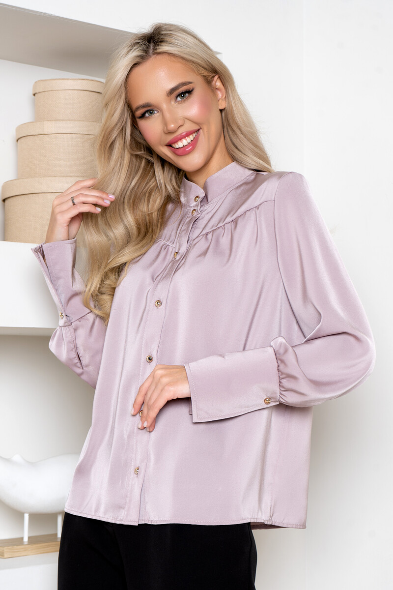 Блузка Open-style, размер 42, цвет пудрово-розовый