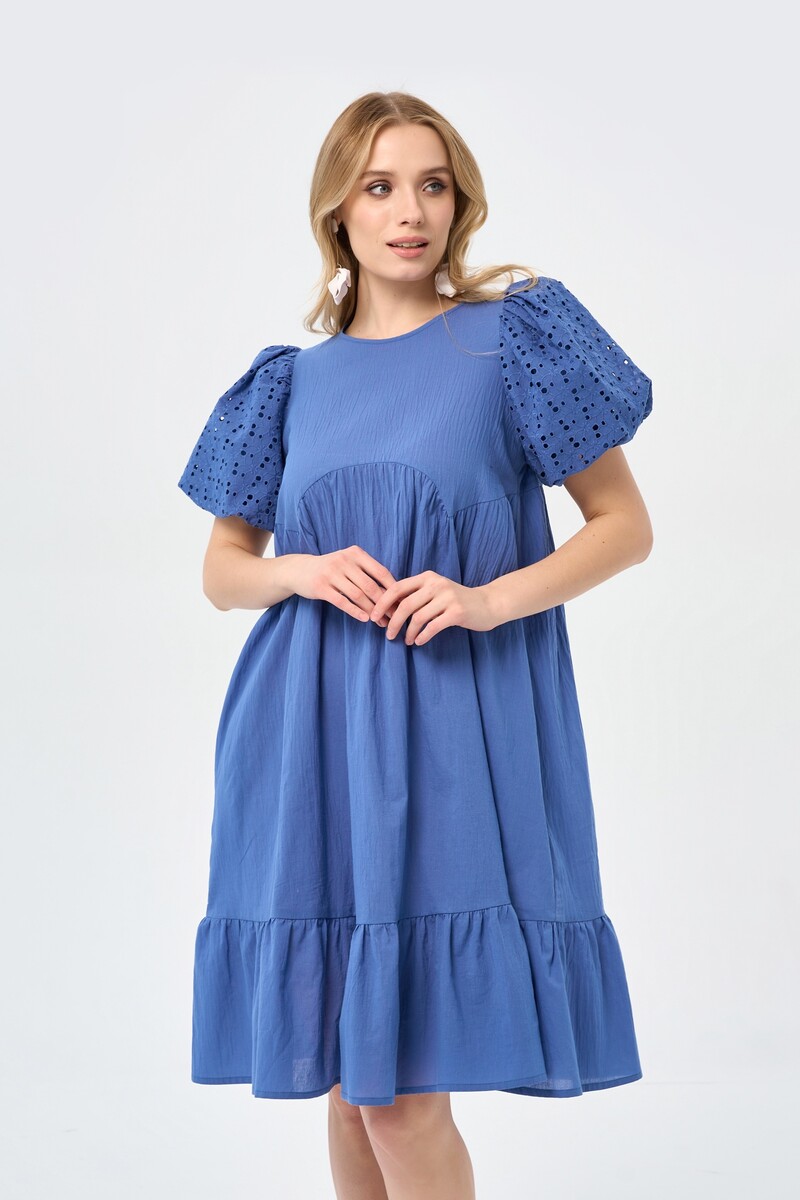 Платье Прима линия, размер 44, цвет синий