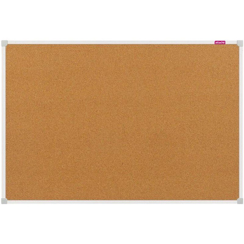

Доска пробковая 90х120 см Attache алюминиевая рама