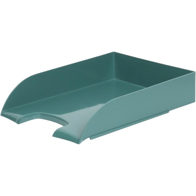 

Лоток горизонтальный для бумаг Комус Ницца пластиковый зеленый
