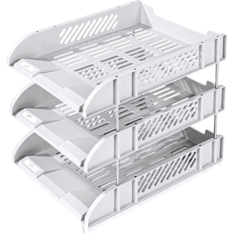 

Лоток горизонтальный для бумаг Deli E9217 Grey решетчатый серый (3 штуки в упаковке)