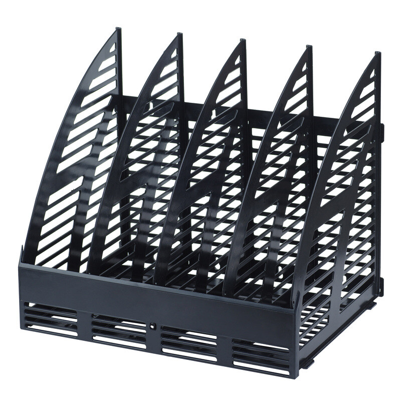 

Лоток вертикальный для бумаг 327 мм Attache пластиковый черный 4 отделения