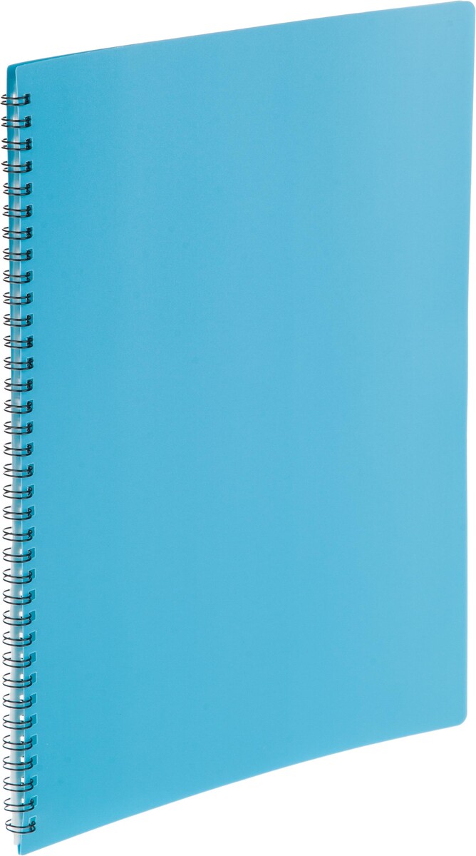 

Папка файловая на спирали, 40файлов attache selection black&blue, а4,400мкм