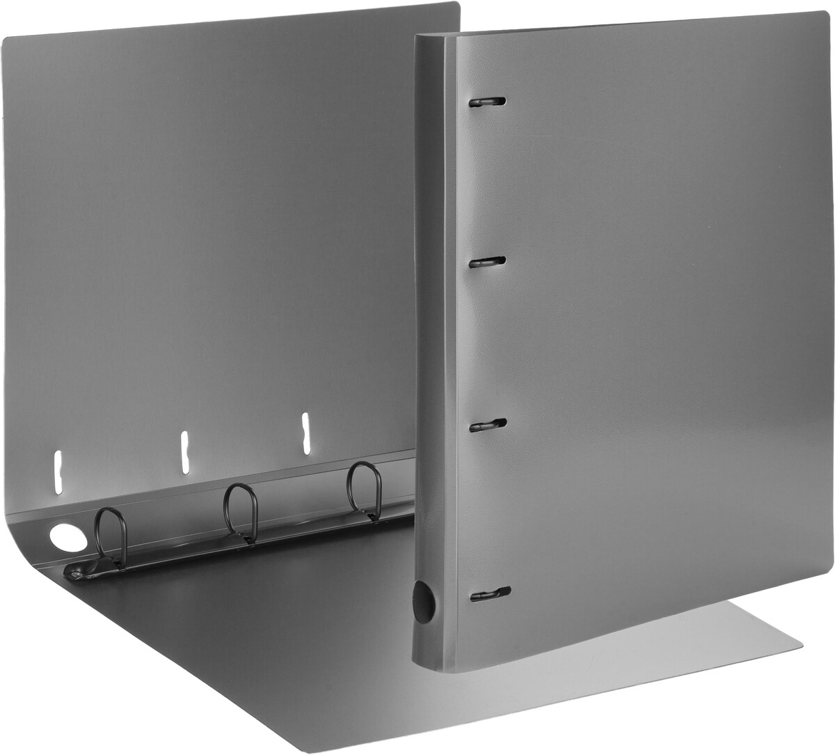 

Папка на 4-х кольцах attache metallics а4 800мкм 40мм d-кол 25мм выруб сер