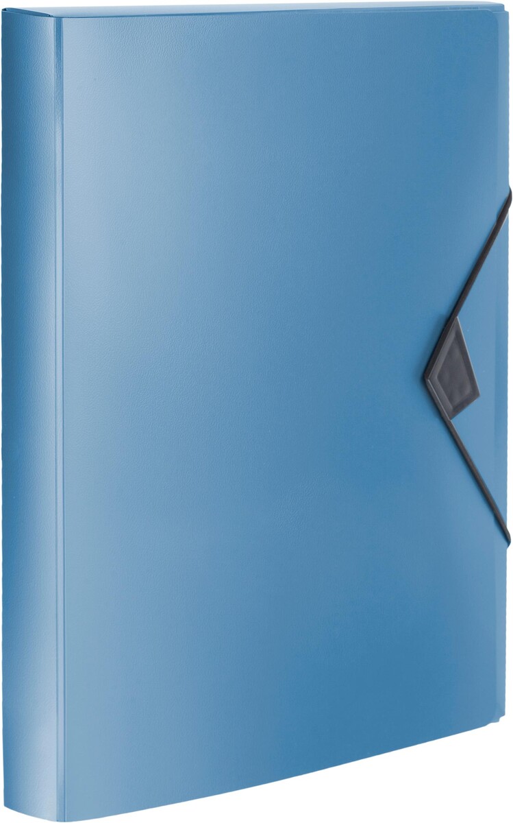 

Папка на резинках attache metallics а4 800мкм, 40мм, синий