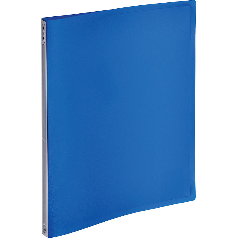 

Папка с зажимом Attache Label А4 0.35 мм синяя (до 150 листов)