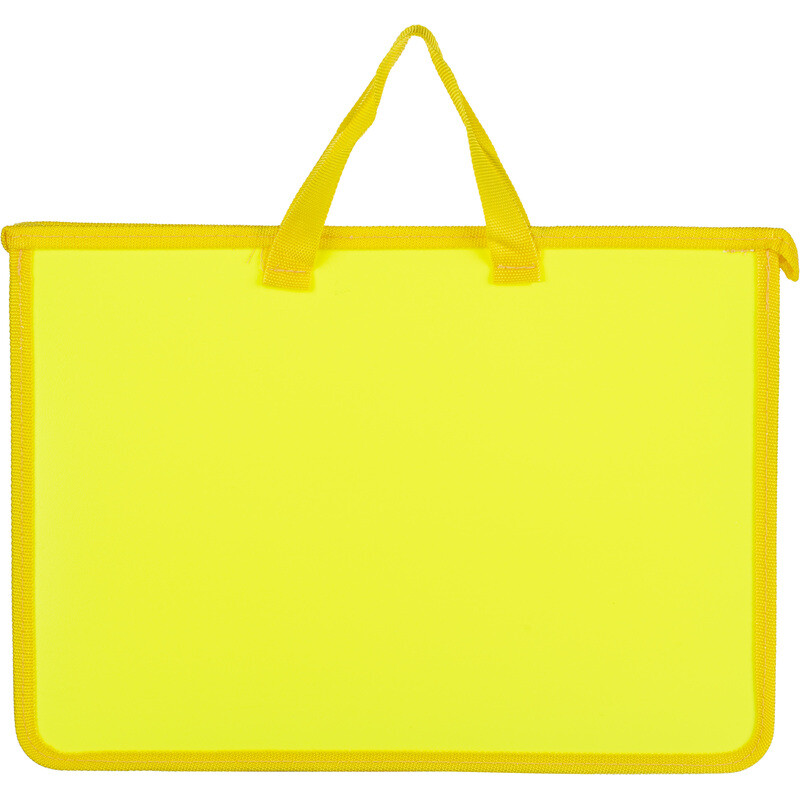 

Папка-портфель пластиковая Attache Neon А4+ желтая (34x24.5 см, 1 отделение)