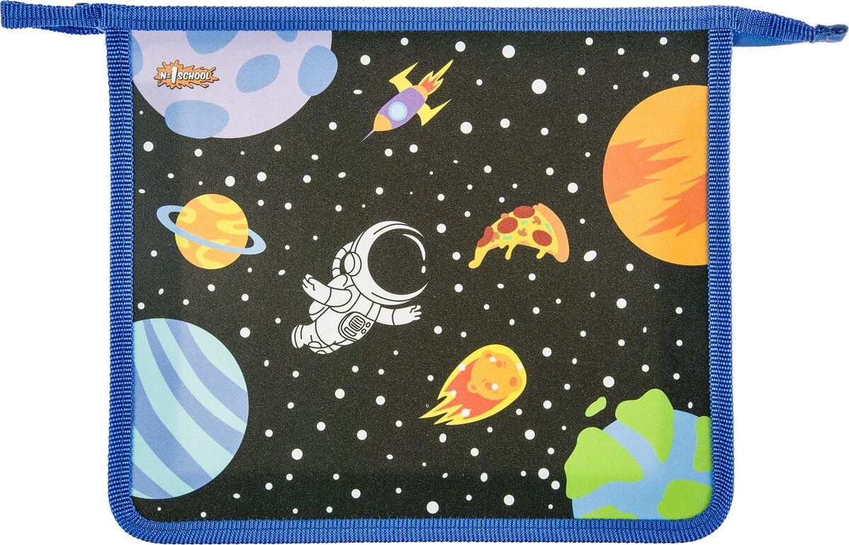 

Папка для тетрадей space time, а5, молния, пластик, пт-713