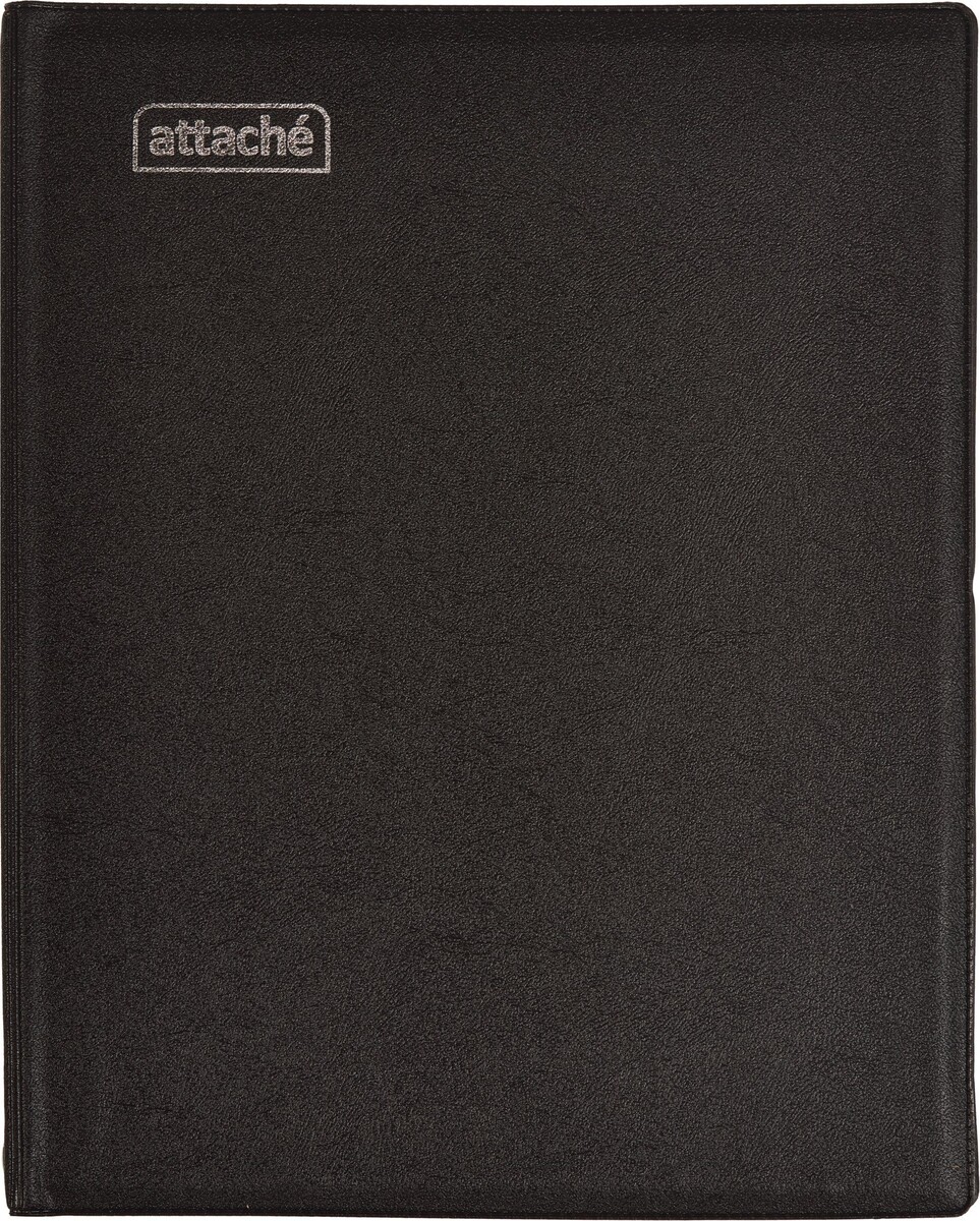 

Бизнес-тетрадь а5 160л attache, на кольцах,черный, обложка пвх