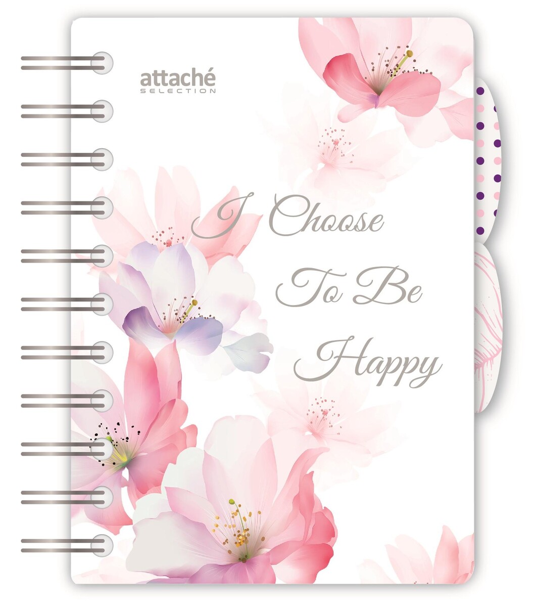 

Бизнес-тетрадь а6,120л,кл,спир,пласт attache selection flower dreams 876753