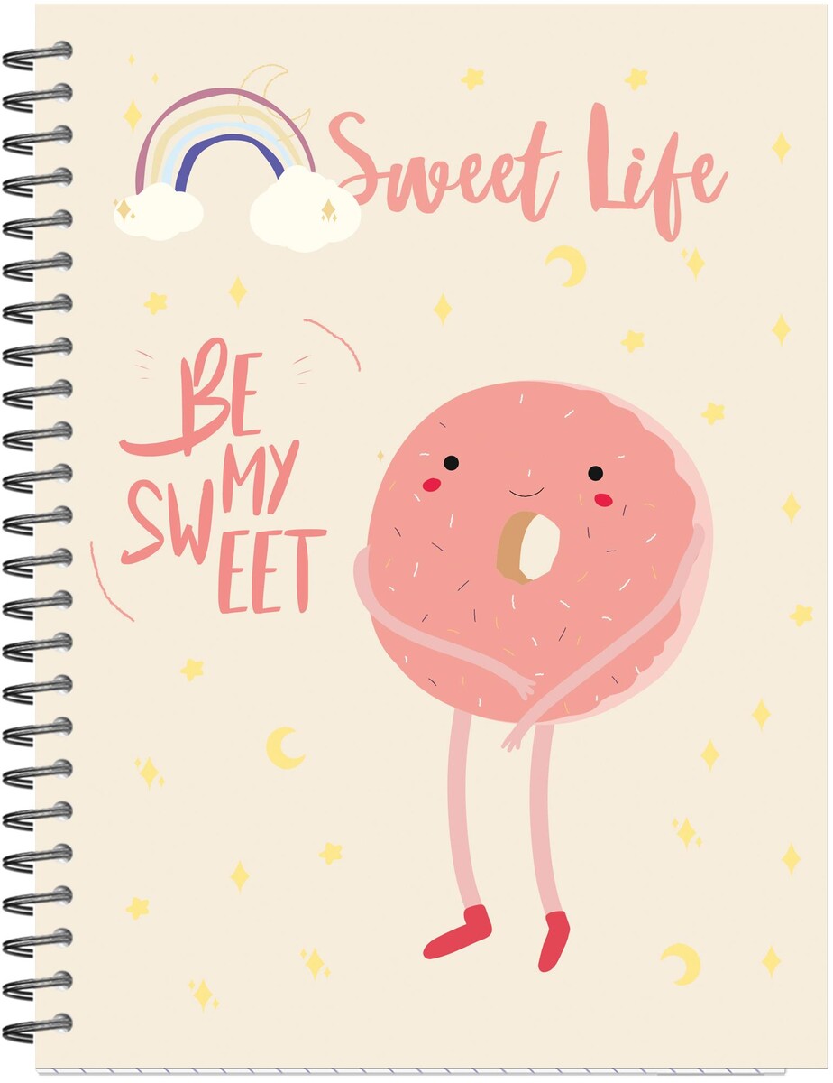 

Бизнес-тетрадь а5,96л,кл,греб,мат.лам. attache selection sweet life пончик