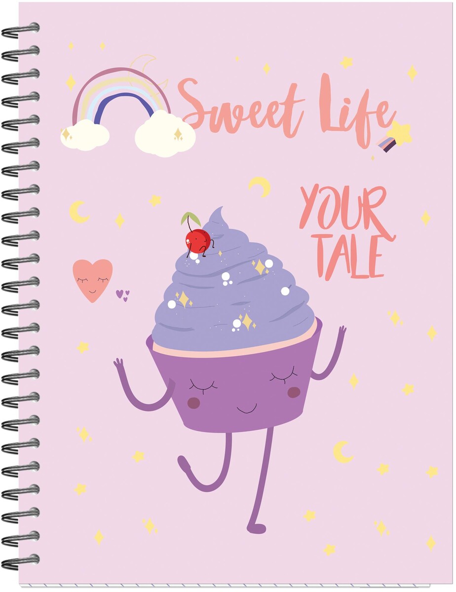 

Бизнес-тетрадь а5,96л,кл,греб,мат.лам. attache selection sweet life капкейк