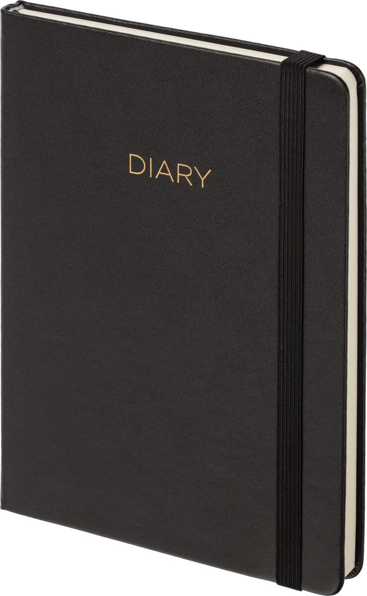 

Ежедневник недатированный черный, а5 136 л., dairy, attache