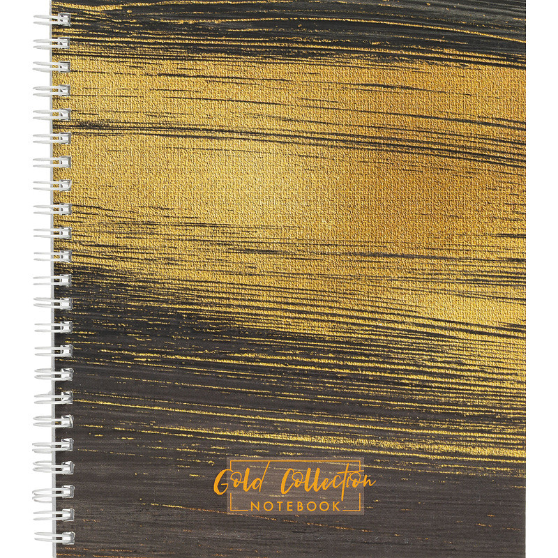

Бизнес-тетрадь Attache Selection Gold Collection А5 96 листов разноцветная в клетку на спирали (170х203 мм, 1596451)