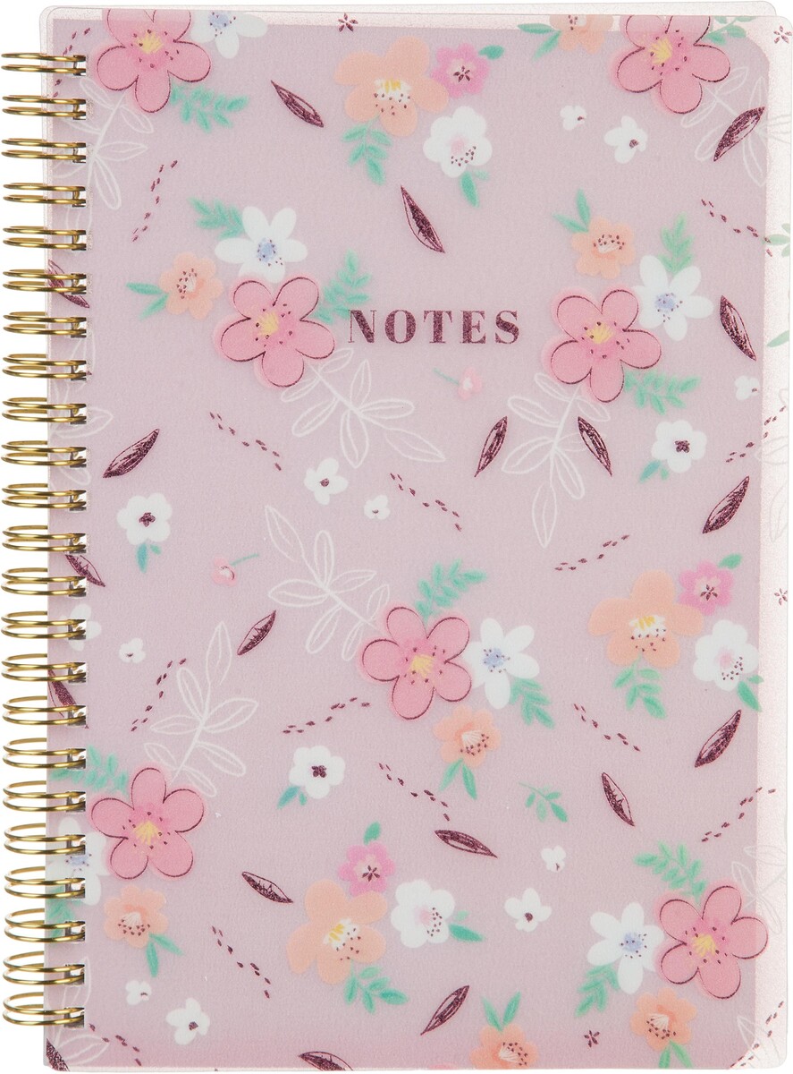 

Бизнес-тетрадь attache selection flower а5,96л,кл,спир,пластик,тон.бл