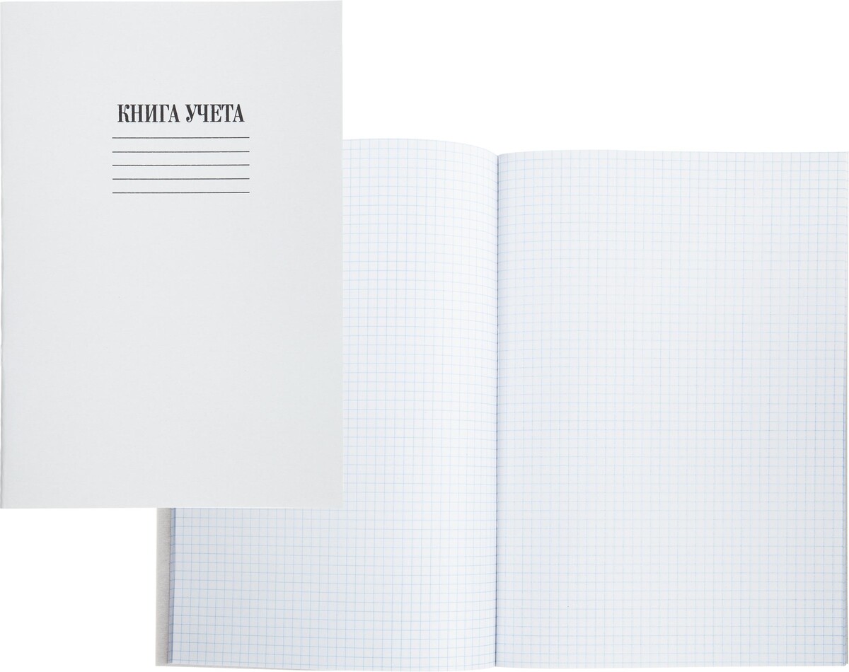 

Книга учета канц.облож.картон (клетка) 48л. блок офсет