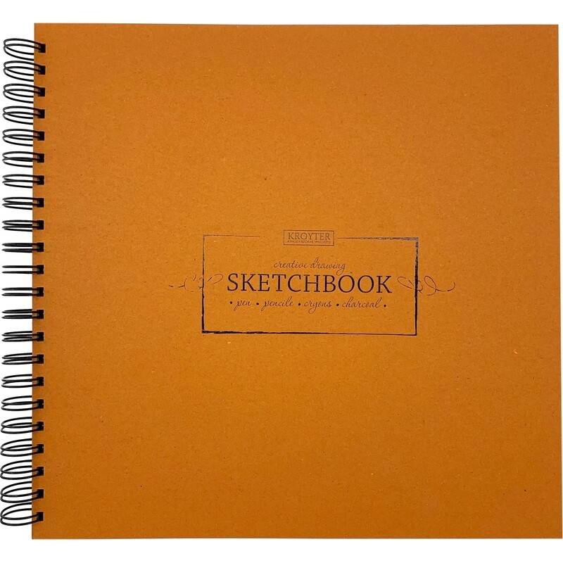 

Скетчбук для рисунка, графики и каллиграфии Kroyter Проф Kraft 295x295 мм 40 листов