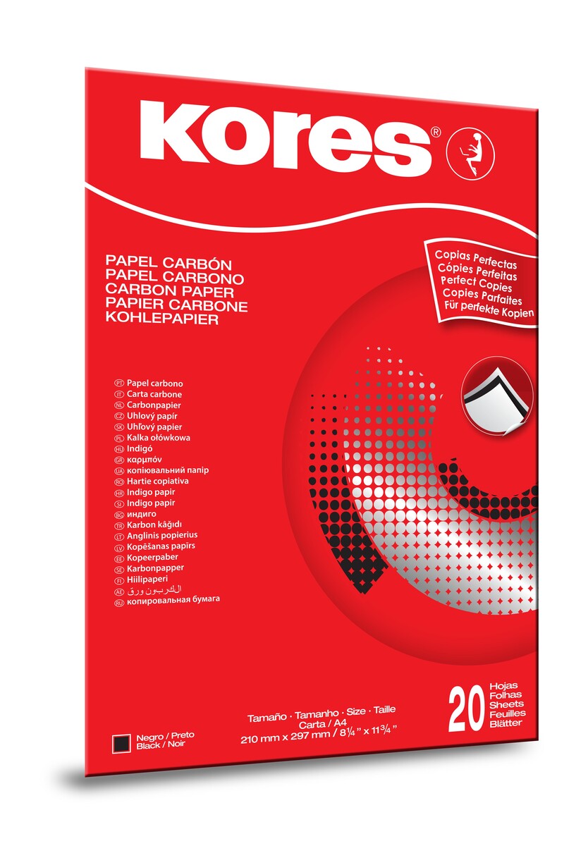 

Бумага копировальная черная kores 1200 пачка 20л. '7528942