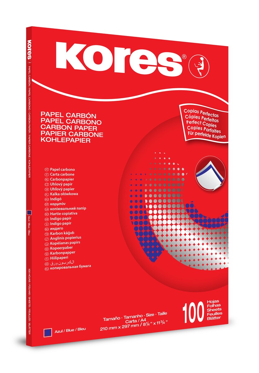 

Бумага копировальная синяя kores 1200 пачка 100л. 78478