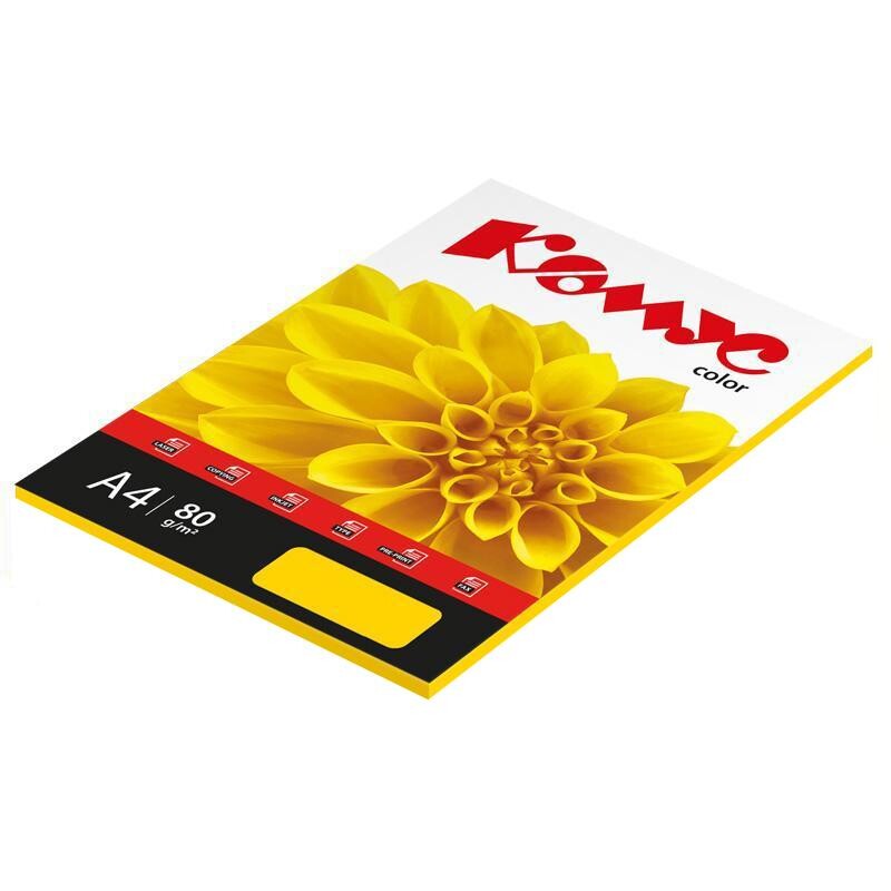 

Бумага цветная комус color (мандарин интенсив), 80г, а4, 50 л.
