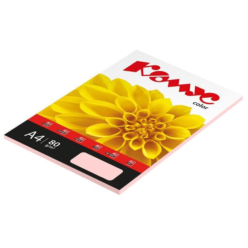 

Бумага цветная комус color (роза пастель), 80г, а4, 50 л.