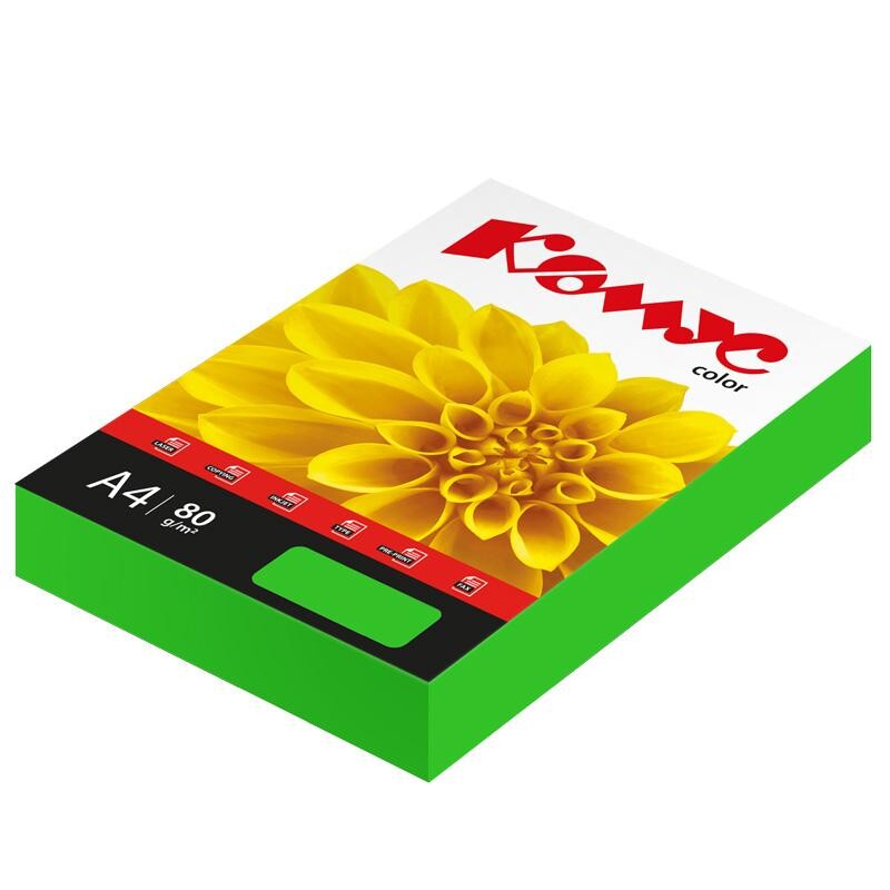 

Бумага цветная комус color (зеленый интенсив), 80г, а4, 500 л.