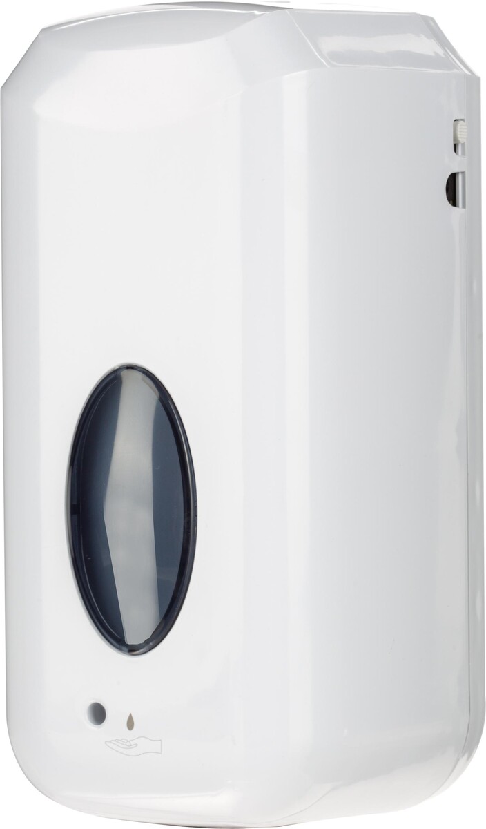 

Дозатор для жидкого мыла автоматический 1000мл пластик белый m-d10