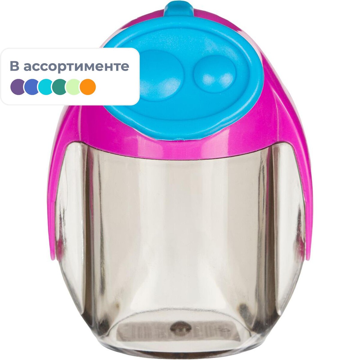 

Точилка kores migoo с контейнером, 2 отверстия, ассорти