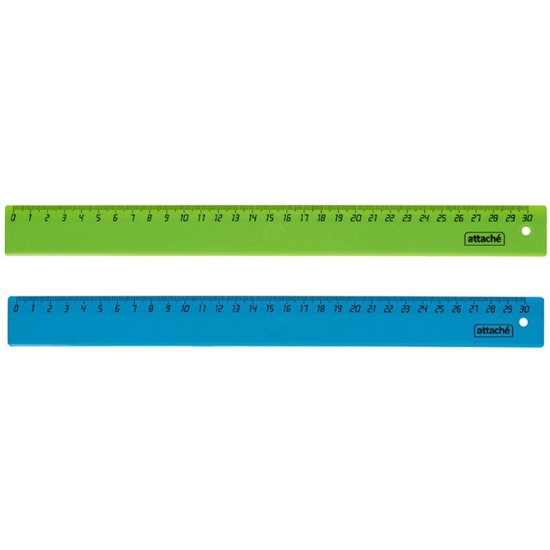 

Линейка Attache 30 см пластиковая зеленая (2 штуки в упаковке)