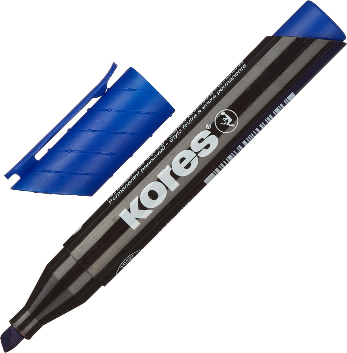 Маркер перманентный kores синий 3-5 мм скошенный наконечник '20953 Kores