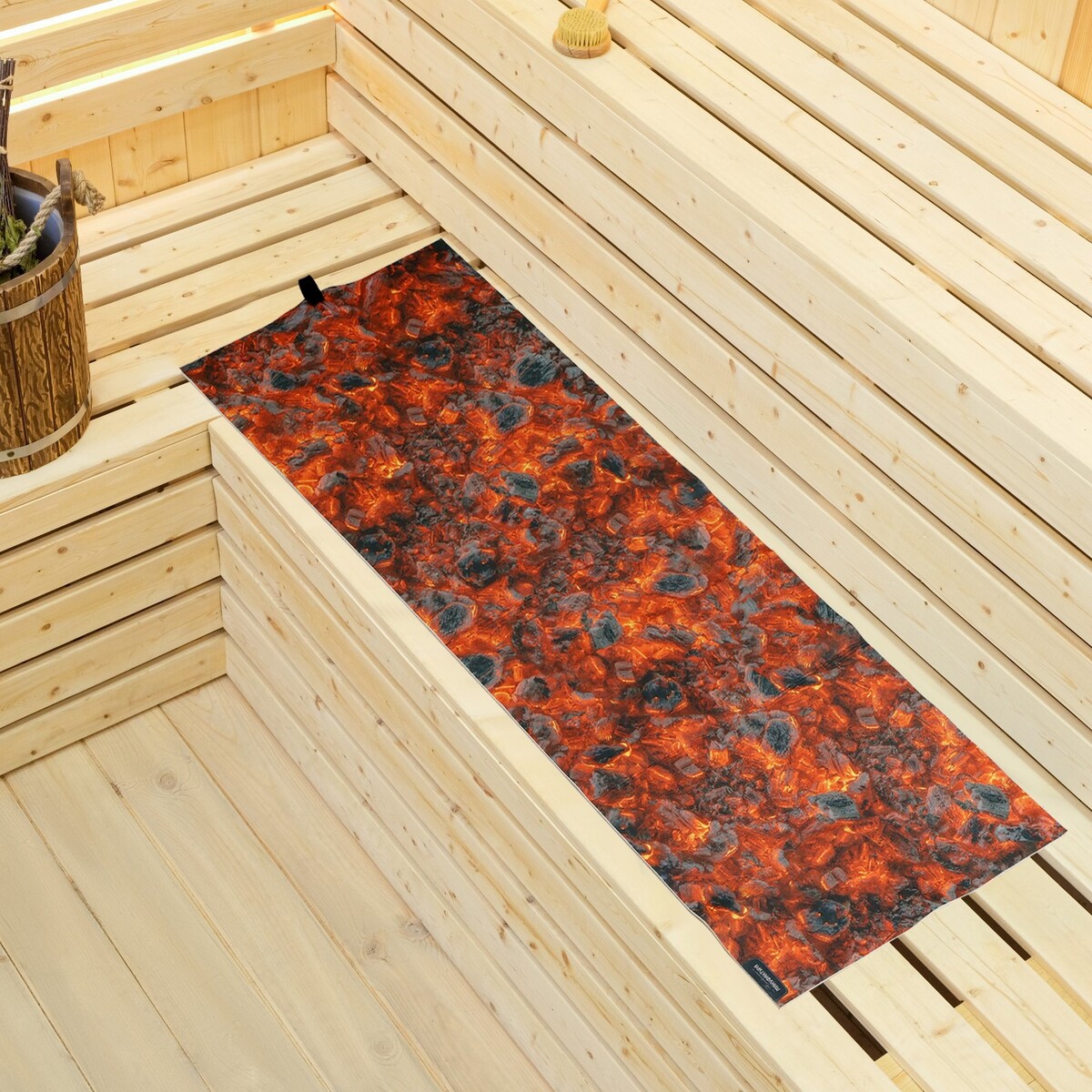 Коврик лежак коврик для бани войлок 42х42 см нм к013