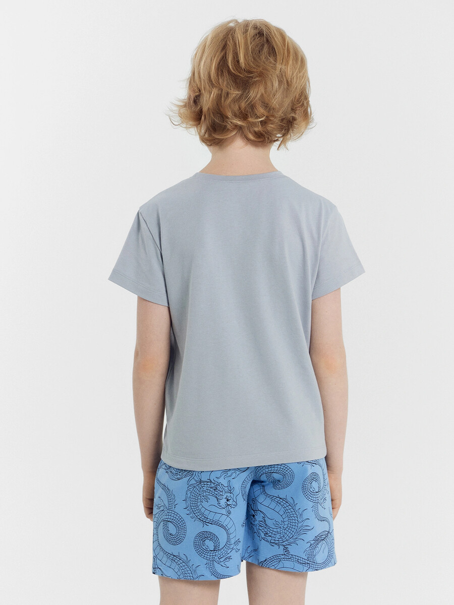 Комплект для мальчиков (футболка, шорты) Mark Formelle, размер рост 128 см, цвет синий 011124342 - фото 4